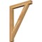 Ekena Millwork Traditional Block Rough Sawn Bracket, Western Red Cedar, 4"W x 34"D x 46"H BKT04X34X46TRA05RWR - alternate 1